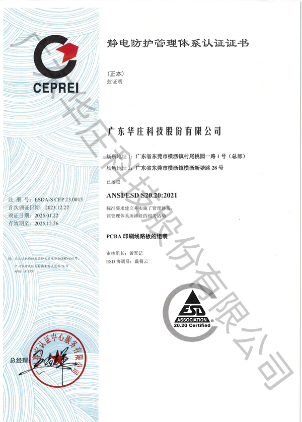 ESDA-S CEP 23.0015 (Taoyuan Factory)